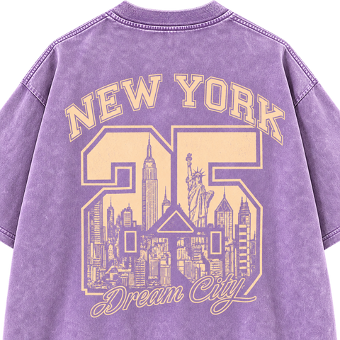 lavender New York 25 tee back detail product photo