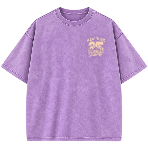 lavender New York 25 tee front product photo