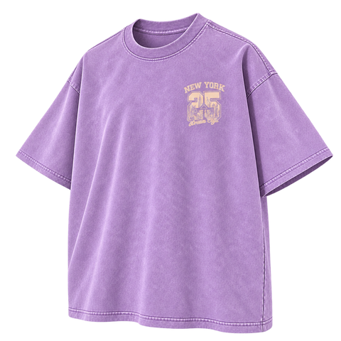 lavender New York 25 tee three quarter product photo
