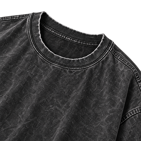 Asta Anti-Magic Vintage Wash Graphic Tee collar and wash detail