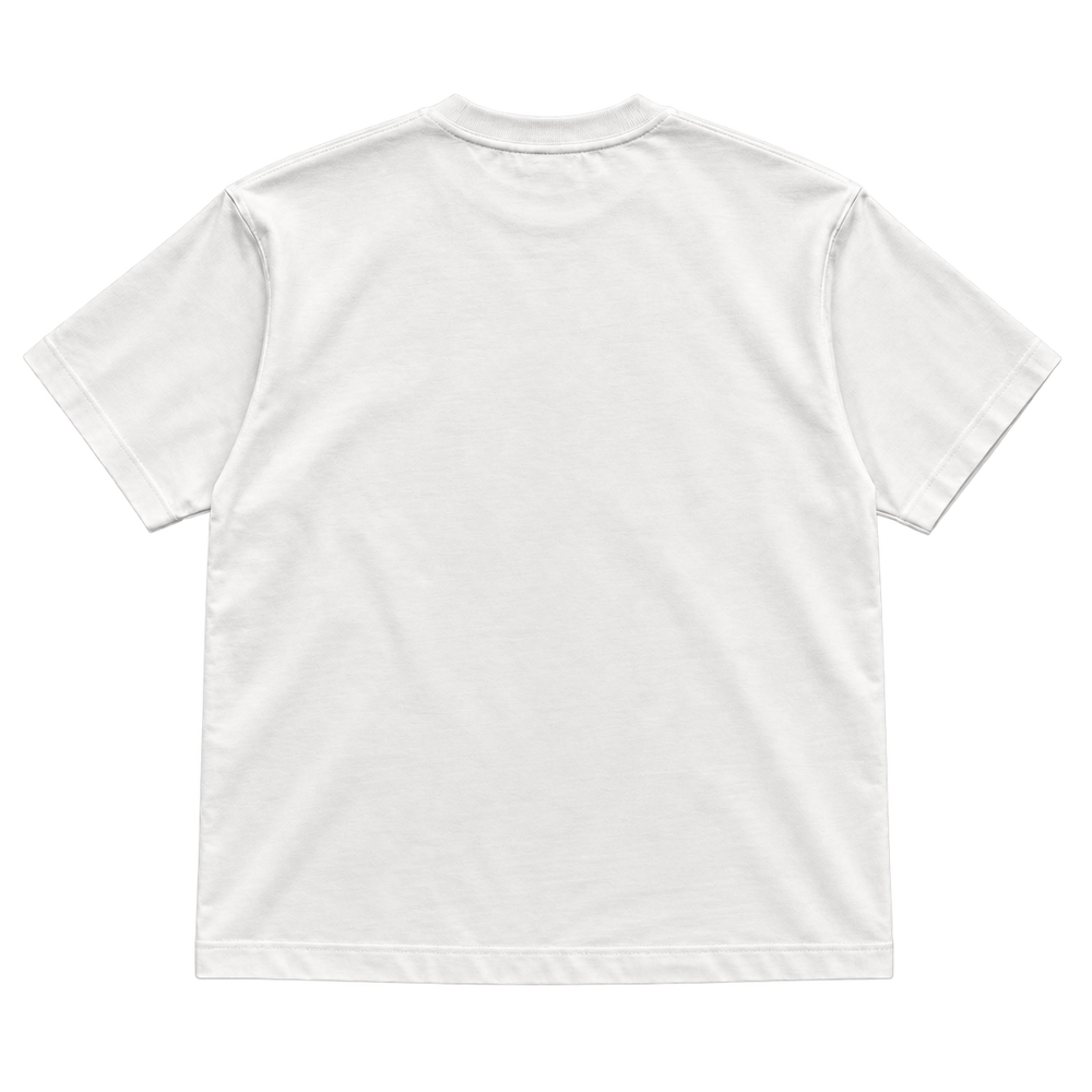 Beauty in Monochrome Graphic Tee — White — back view