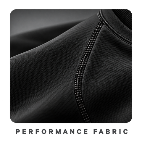 Black — Tonal Rune — performance fabric detail — Berserk Compression Long-Sleeve