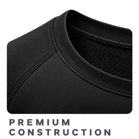 Black — Tonal Rune — premium construction detail — Berserk Compression Long-Sleeve