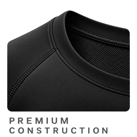 Black — White Rune — premium construction detail — Berserk Compression Long-Sleeve