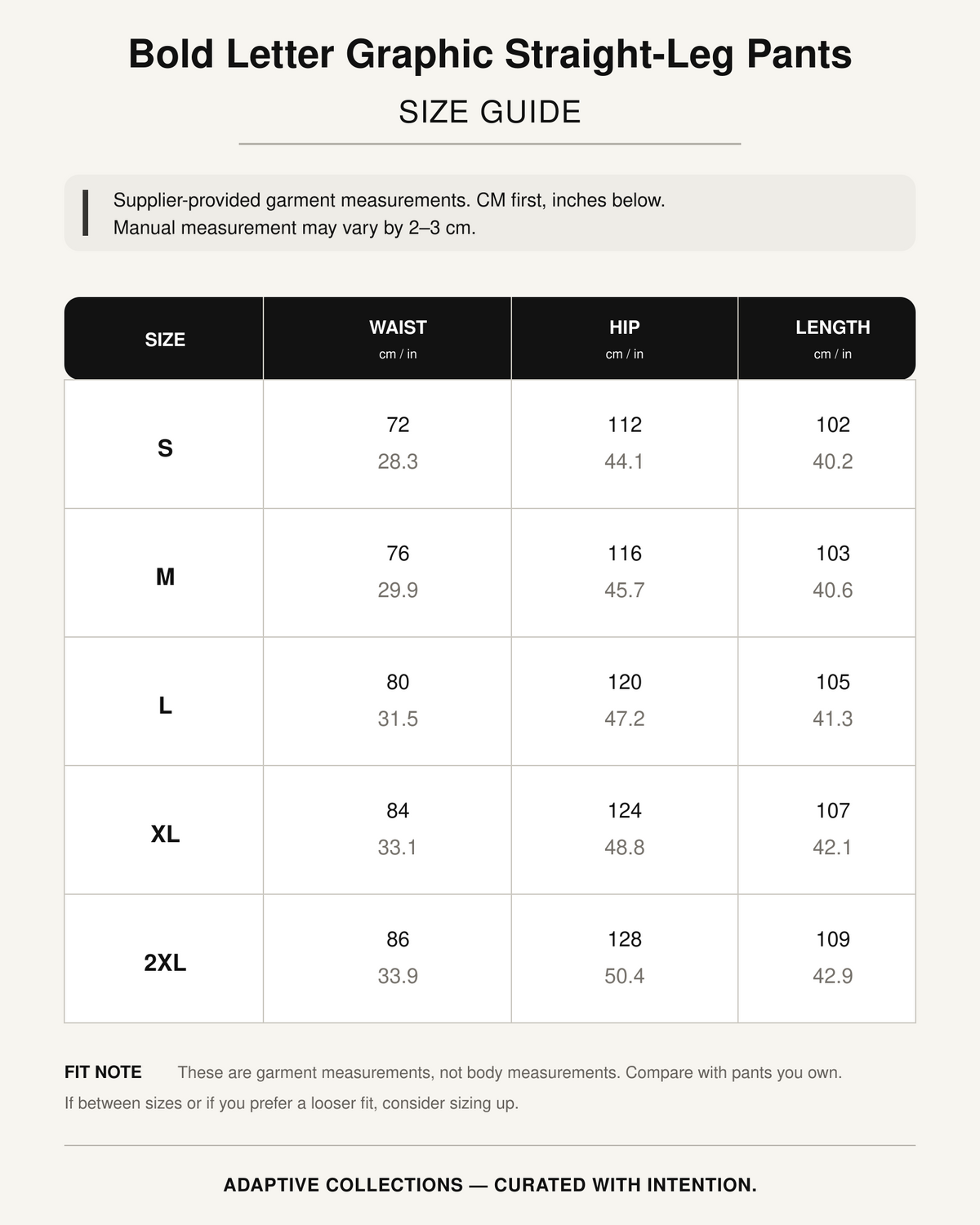 Heather Gray · Black Graphic — size guide — S to 2XL