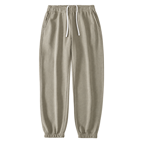 Everyday Terry Track Pants in Gray Green, tapered fit