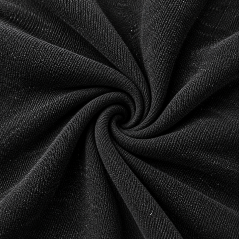 Black — full cloth fabric detail — Faith Over Fear Graphic Tee