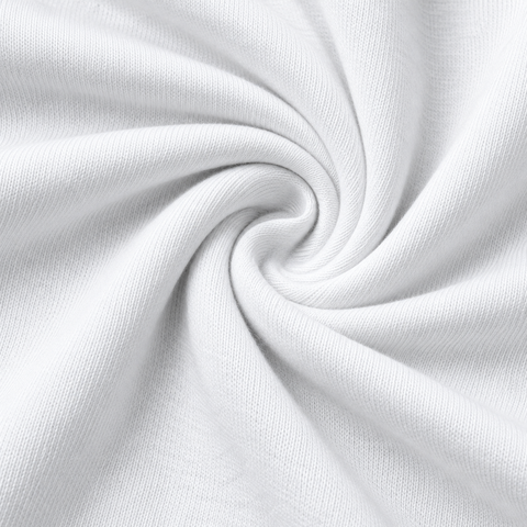 White Money Never Sleeps Graphic Tee fabric texture detail