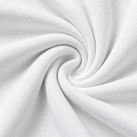 White — fabric detail — Punk Rock Retro Oversized Graphic Tee