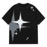 Starburst Graphic Tee — Black — front view