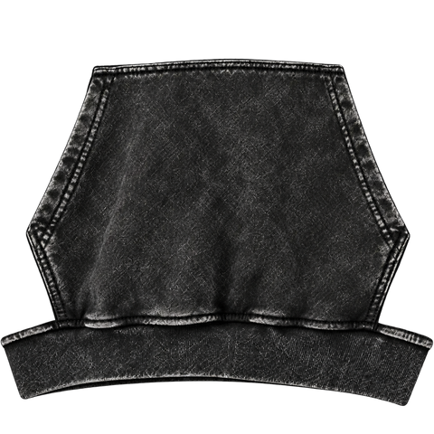 Black — pocket detail — Vintage Wash Pullover Hoodie