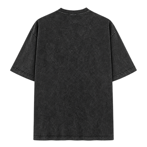Black — back — Vintage Wash Essential Tee